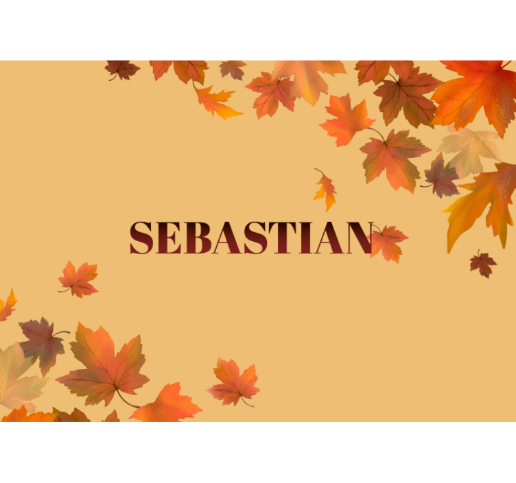 Autumn Leaves Arrangement flower mural - TenStickers