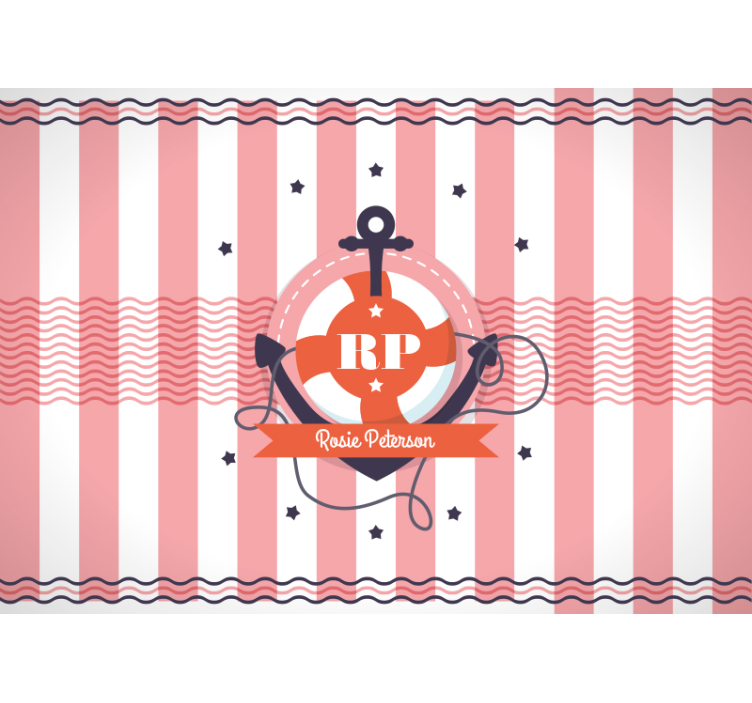 Customized Nautical Artwork personalized wall mural - TenStickers