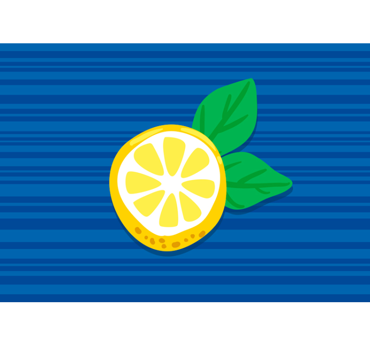 Lemon Slice Art wall mural - TenStickers