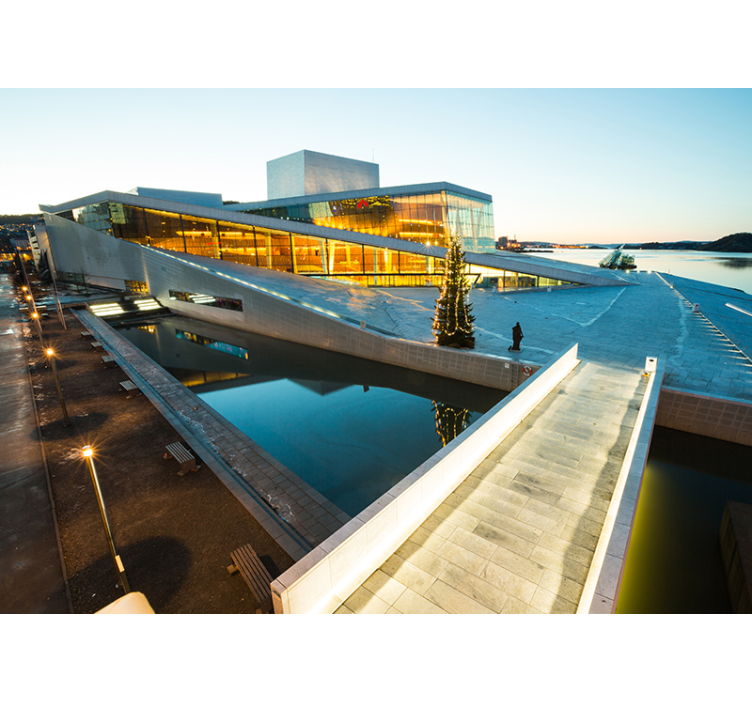 Modern Architectural Marvel city wall mural - TenStickers