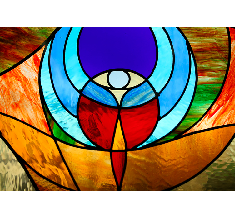 Stained Glass Design painting wall mural - TenStickers