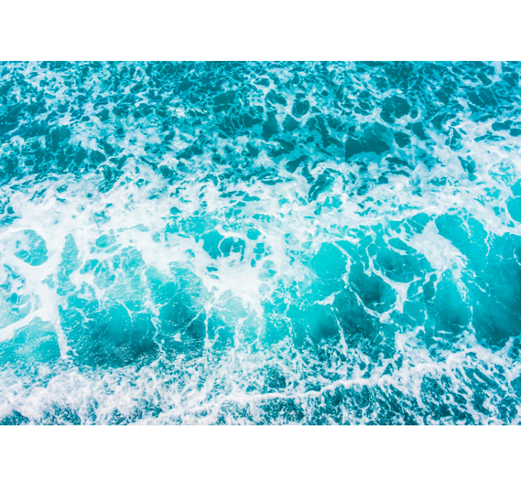 Sea mural couple embracing waves - TenStickers