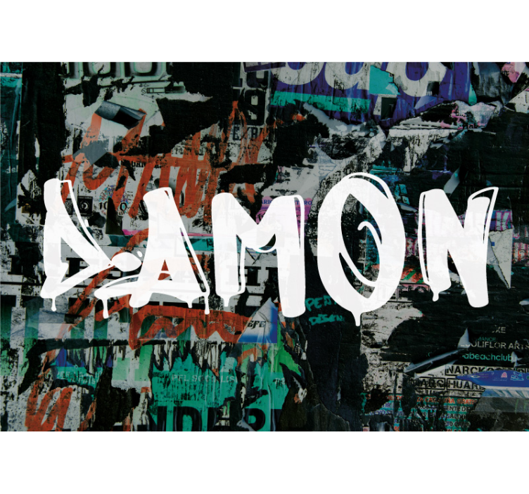 Urban Stencil Art graffiti wall mural - TenStickers