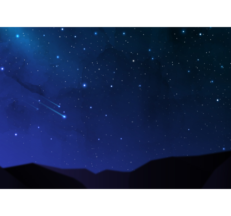 Space mural celestial nightscape - TenStickers