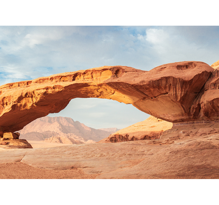 Landscape mural wallpaper desert arch scene - TenStickers