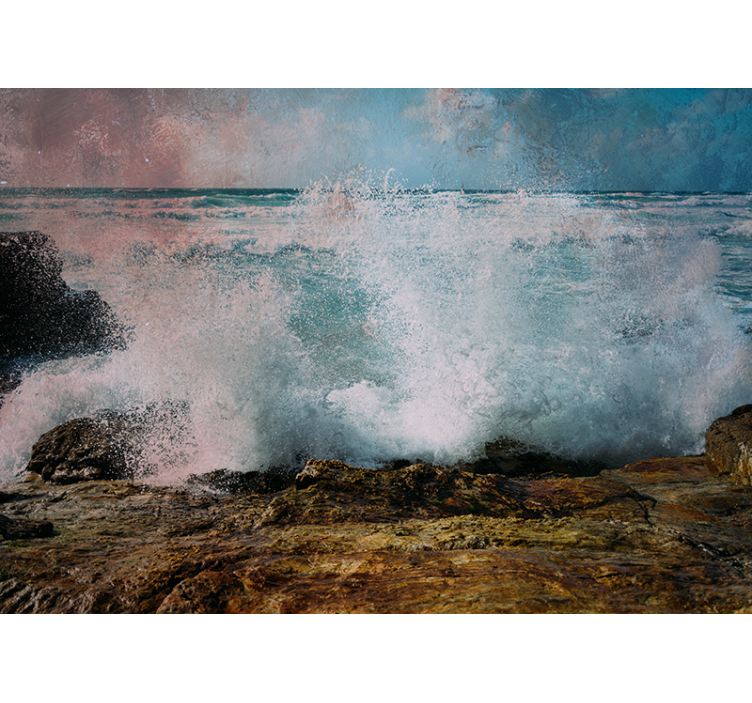 Rough Ocean Waves sea mural - TenStickers