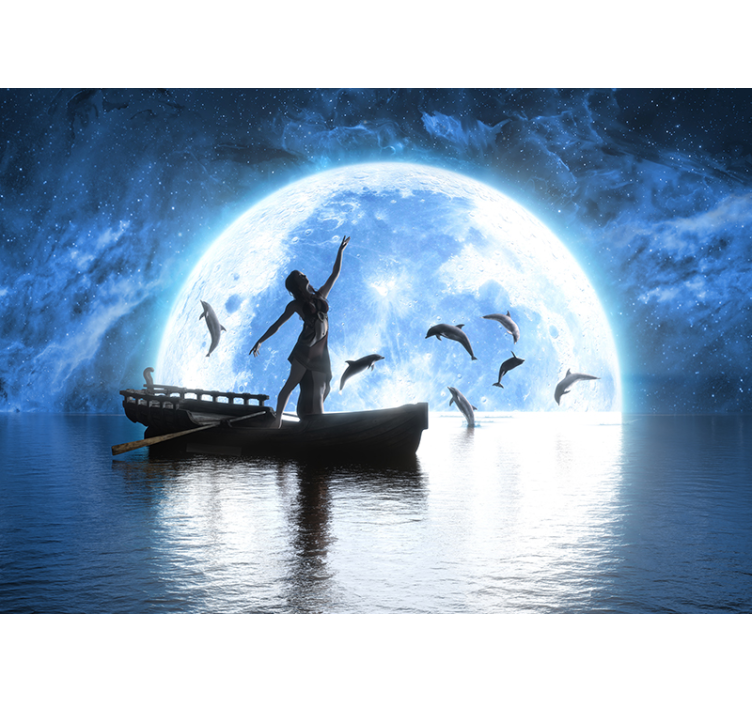 Dancer Under Moonlight fantasy wall mural - TenStickers