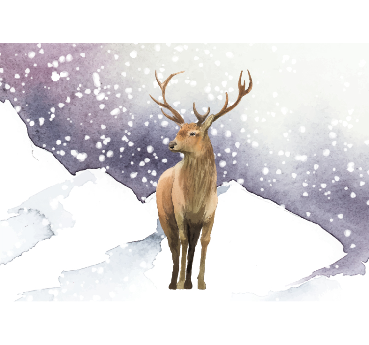 Animal wall mural majestic deer scene - TenStickers