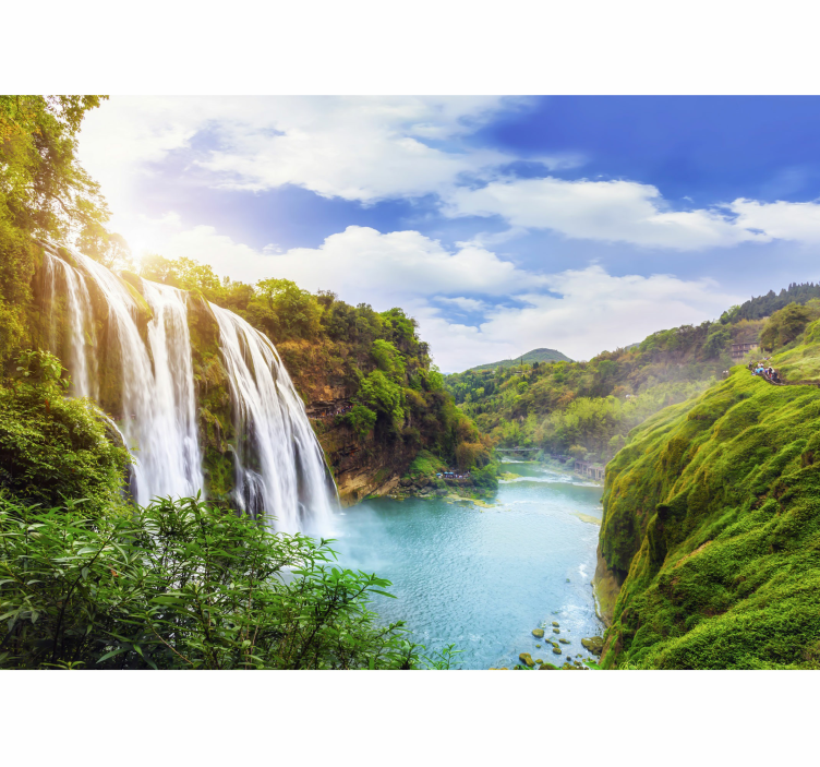 Majestic Scene waterfall mural - TenStickers