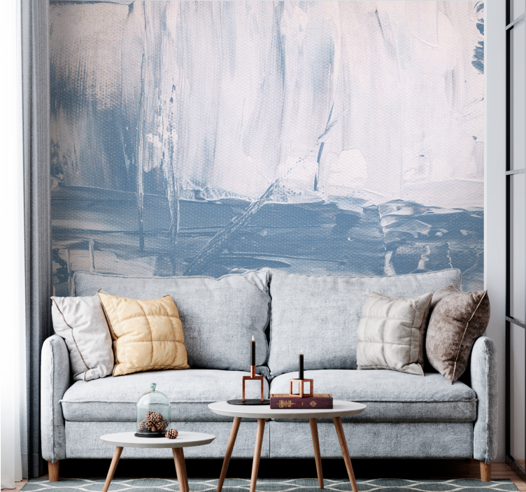 Abstract wall mural textured canvas designs - TenStickers