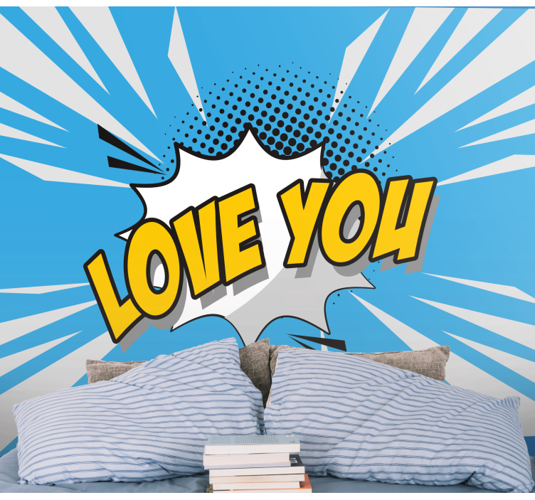 Affection You Message Explosion love wall mural - TenStickers