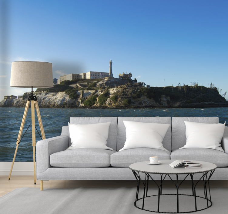 Alcatraz Island View city wall mural - TenStickers