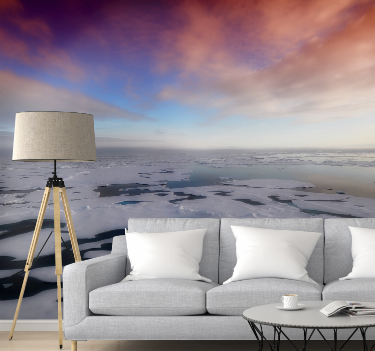 Arctic Ocean Vista landscape mural wallpaper - TenStickers