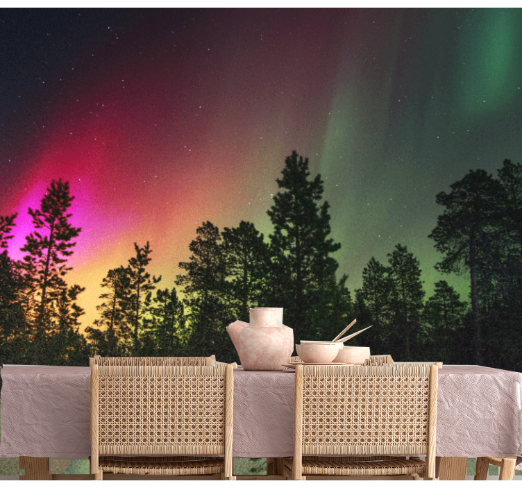 Aurora Borealis Display nature wall mural - TenStickers