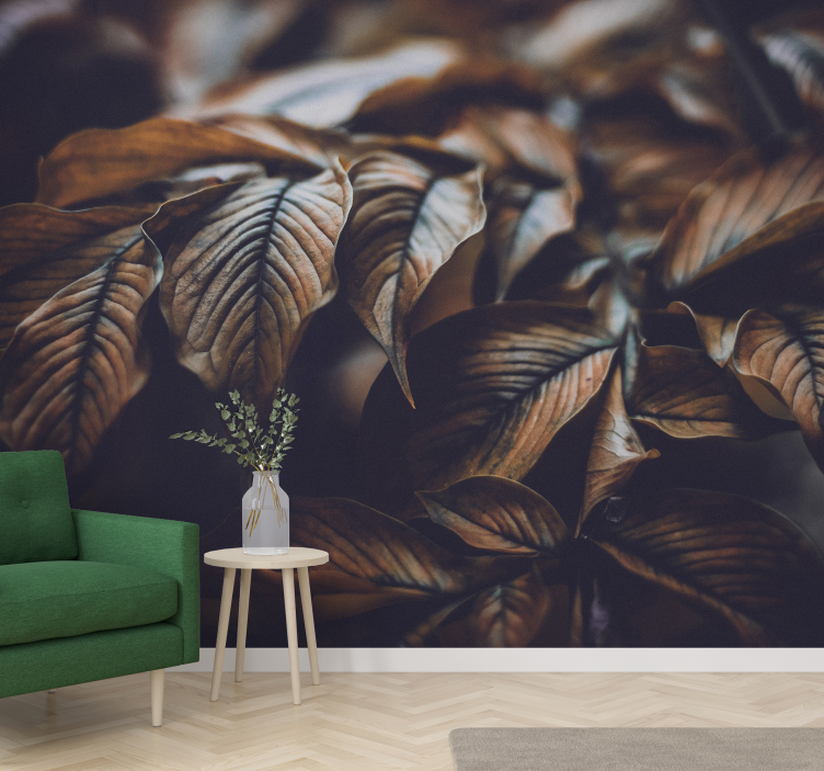 Autumn Leaves Close-up wall mural - TenStickers