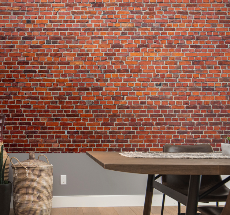 Brick wall mural rustic brick design - TenStickers