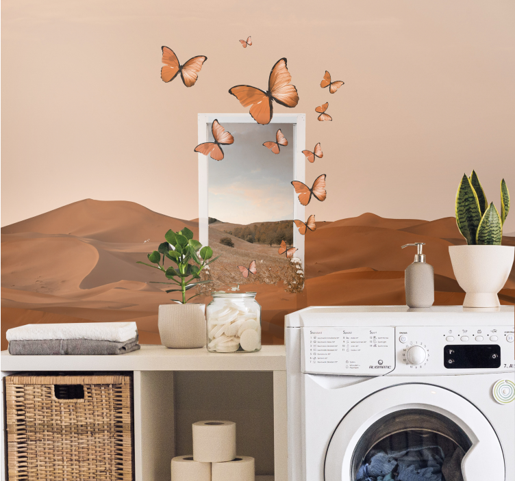 Flying Butterflies nature wall mural - TenStickers