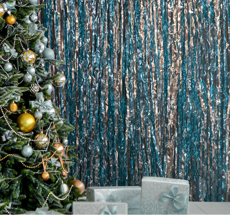 Christmas mural elegant christmas tree - TenStickers