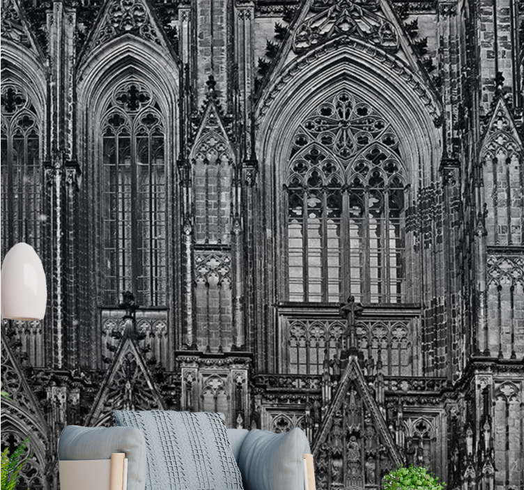 City wall mural gothic architecture elements - TenStickers