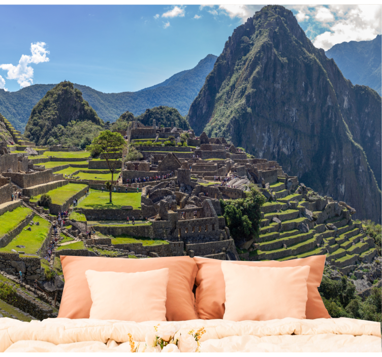 City wall mural machu picchu heritage - TenStickers