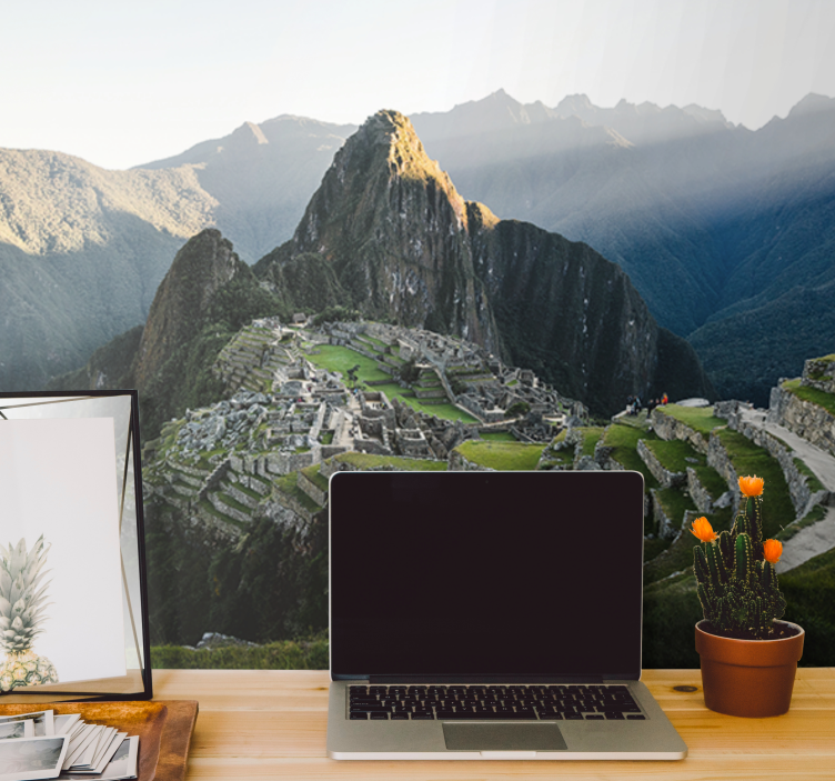 City wall mural of majestic machu picchu - TenStickers