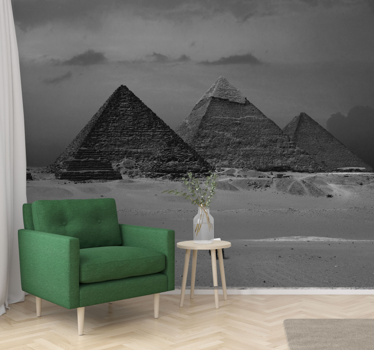 City wall mural pyramids of giza - TenStickers