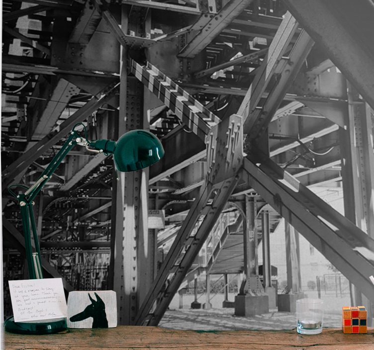 City wall mural urban structure design - TenStickers