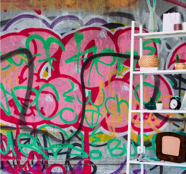 Colorful graffiti design Urban Art wall mural - TenStickers
