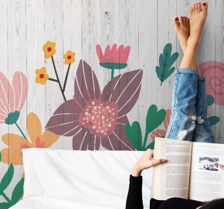 Colorful spring flowers  Marriage Wall Murals - TenStickers
