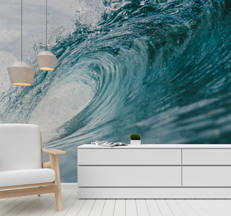 Dynamic Ocean Wave sea mural - TenStickers