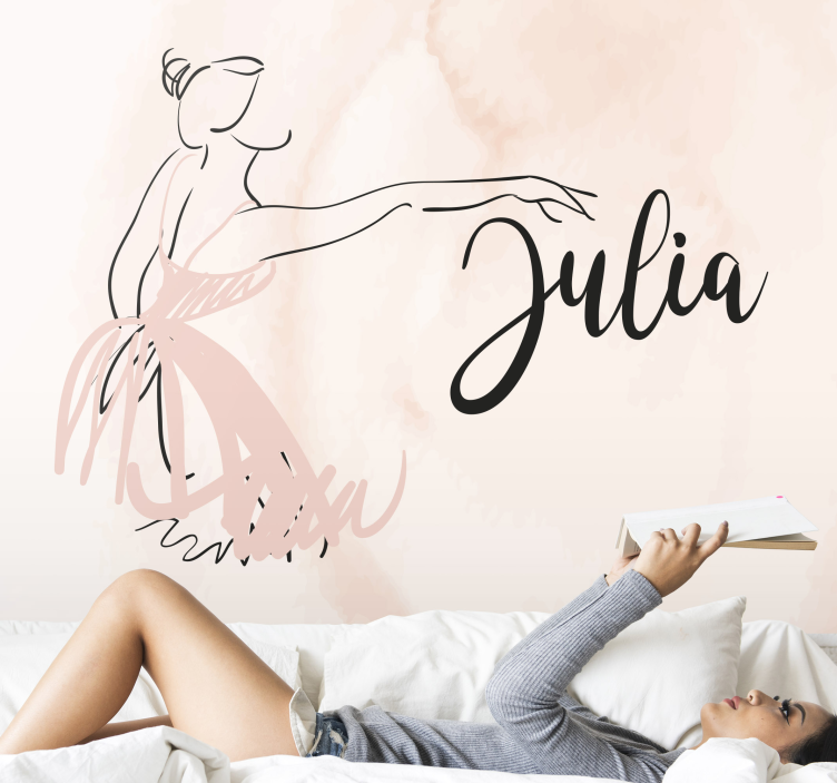 Elegant Dancer Figure mural quote - TenStickers