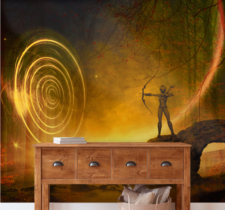 Enchanting Archer Portal fantasy wall mural - TenStickers