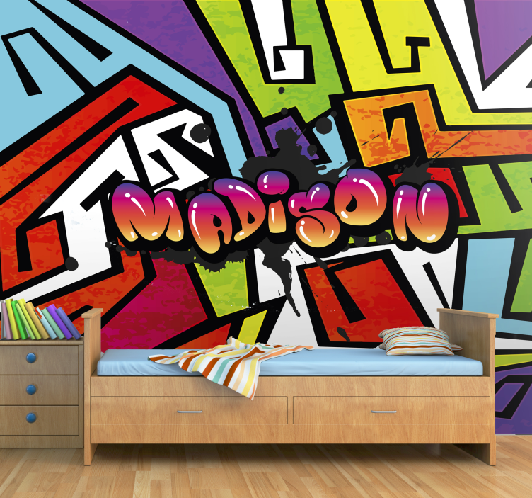 Graffiti wall mural vibrant urban art - TenStickers