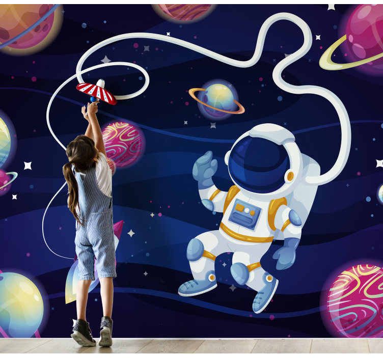 Kids Murals Astronaut in space - TenStickers