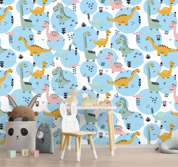Kids wall murals dinosaurs - TenStickers