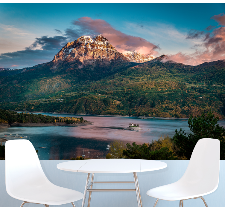 Landscape mural wallpaper grand alpine landscape - TenStickers