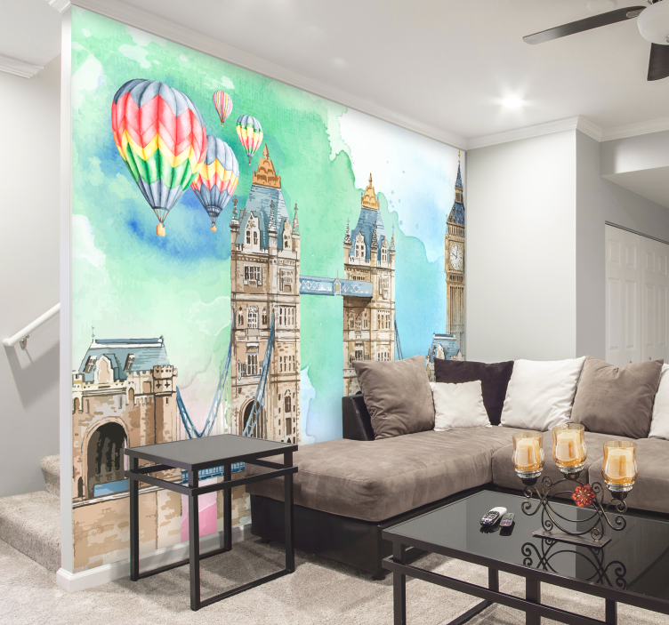 London Balloon Adventure london wall mural - TenStickers