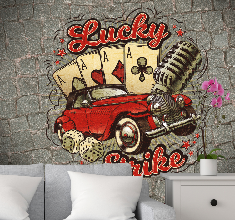 Lucky car graphics vehicle mural - TenStickers