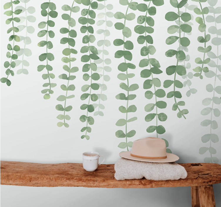 Lush Greenery Vines tree mural - TenStickers