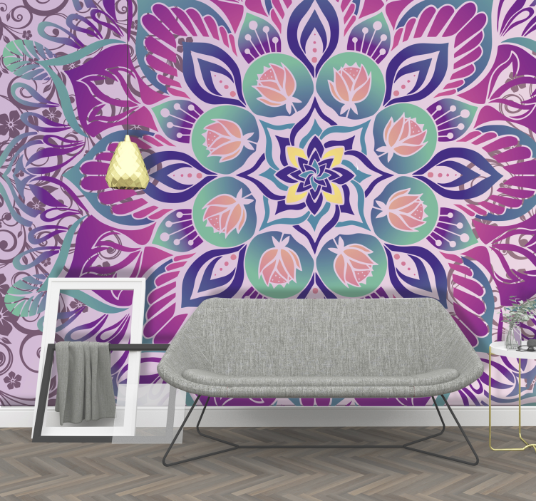 Mandala Design Pattern mural for living room - TenStickers