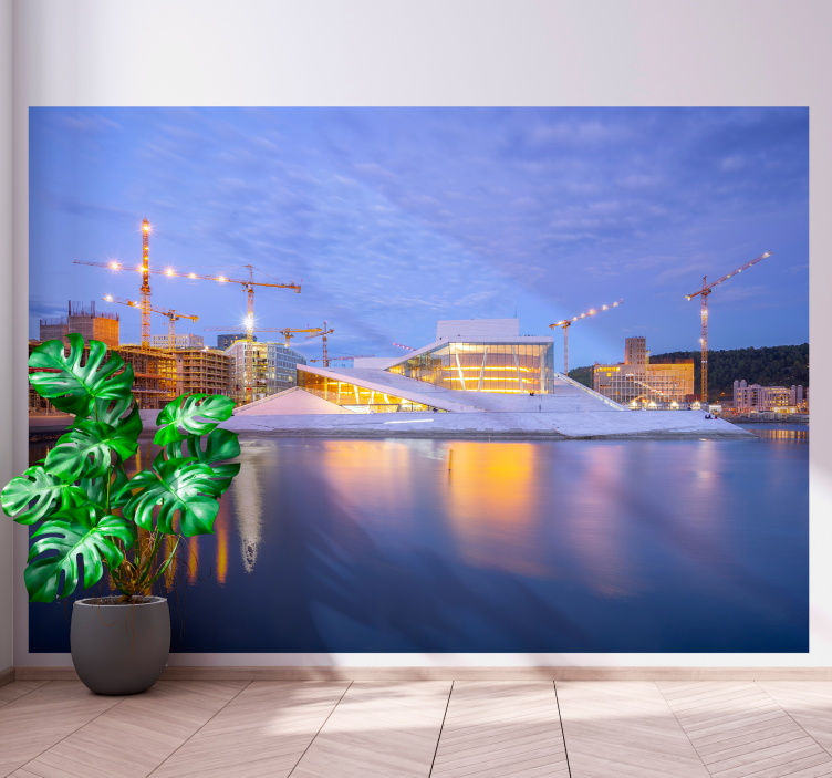 Modern Architectural Design city wall mural - TenStickers