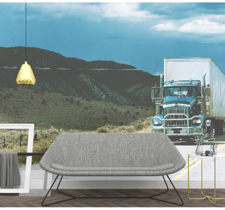 Motors on Highway vehicle mural - TenStickers