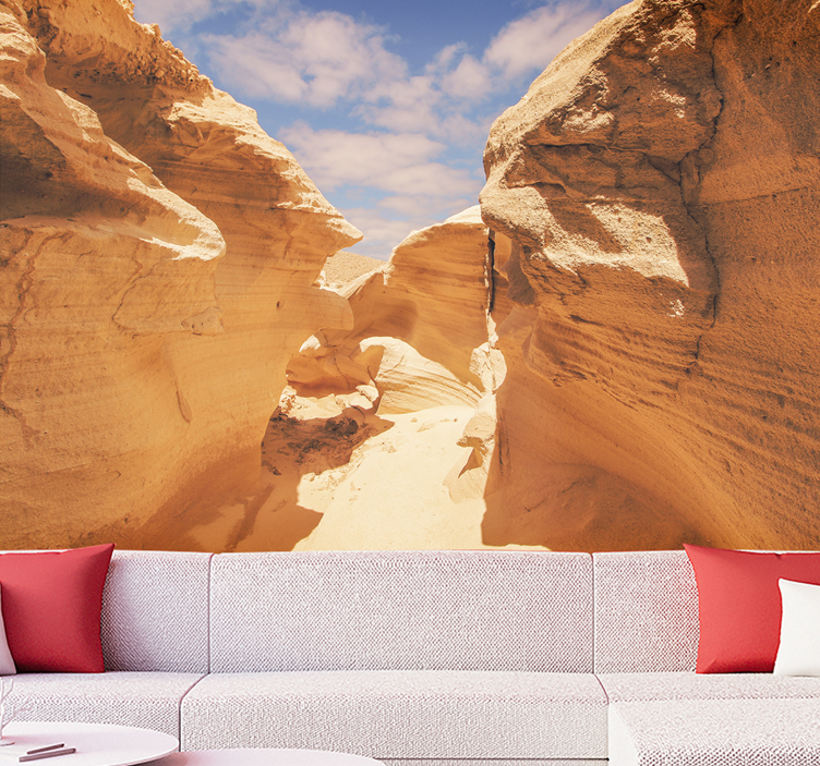 Mountain wall mural canyon rock formations - TenStickers