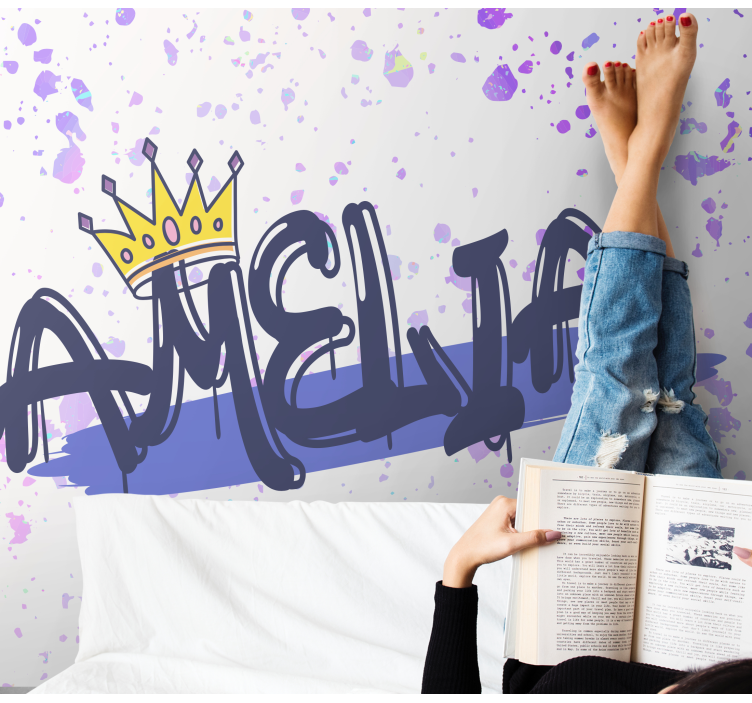 Mural quote customized name creation - TenStickers