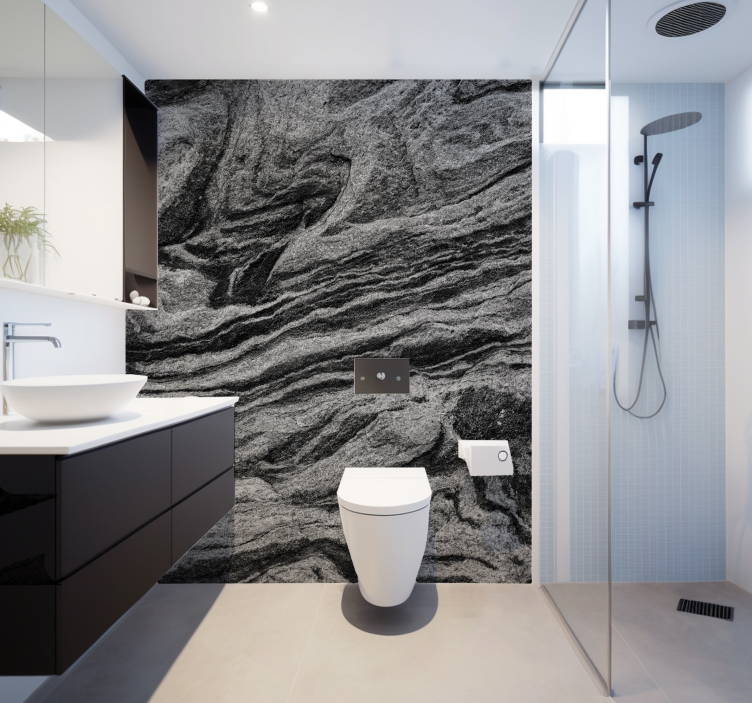 Natural Grey Texture wall mural - TenStickers