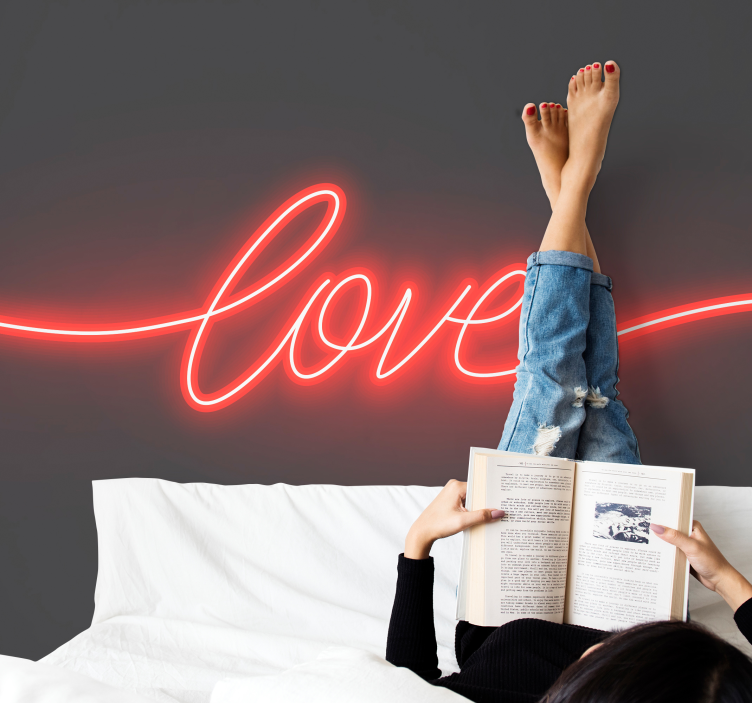 Neon Love Urban Art wall mural - TenStickers