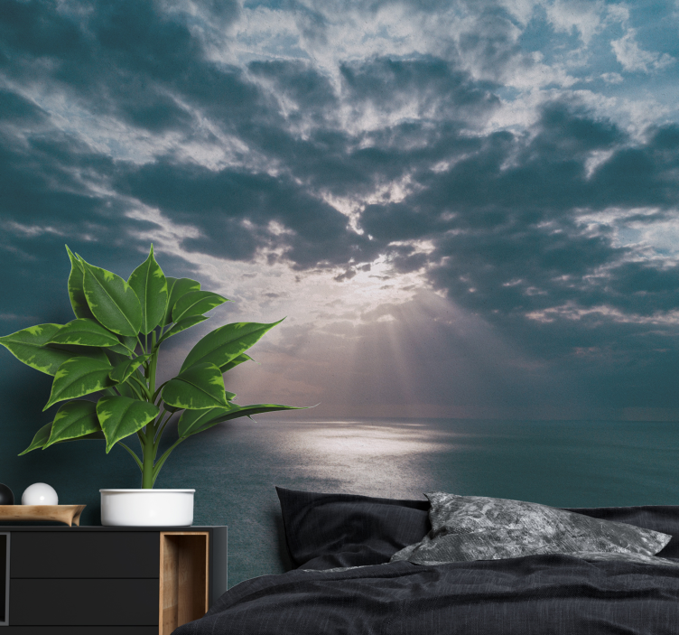 Oceanic Raylight nature wall mural - TenStickers