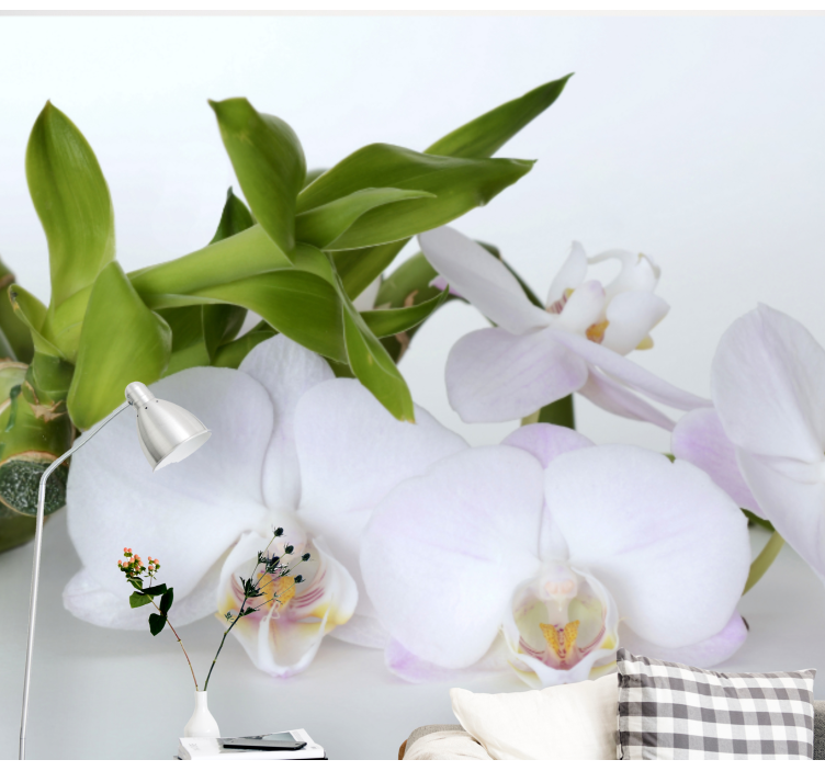Orchid mural elegant orchid arrangement - TenStickers