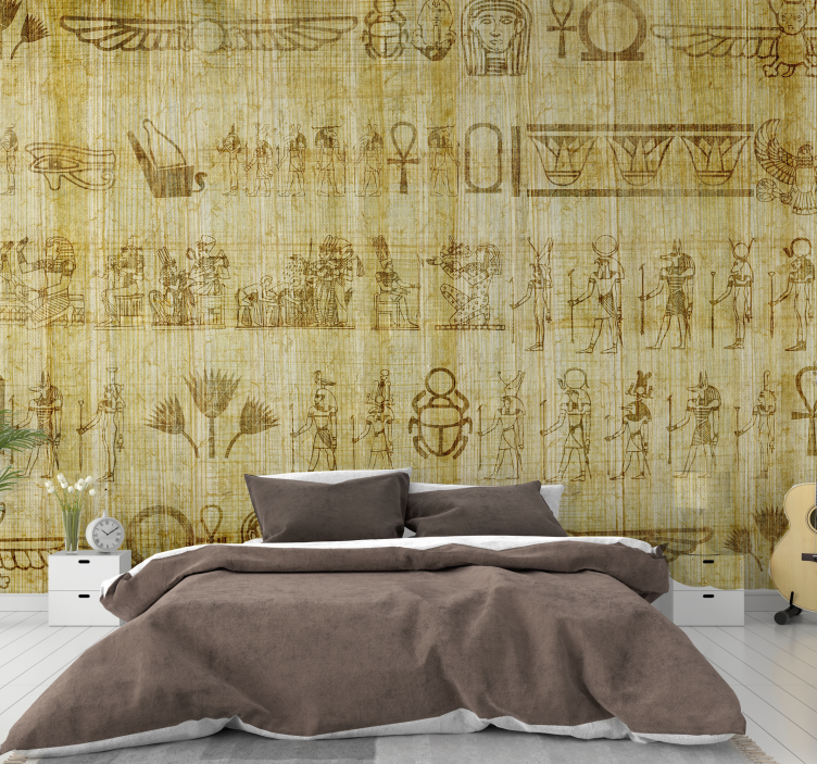 Painting wall mural ancient egyptian hieroglyphs - TenStickers