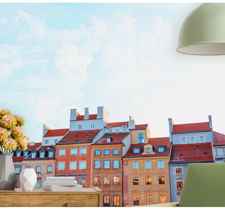 Polish Old Town in Lublin wall mural - TenStickers